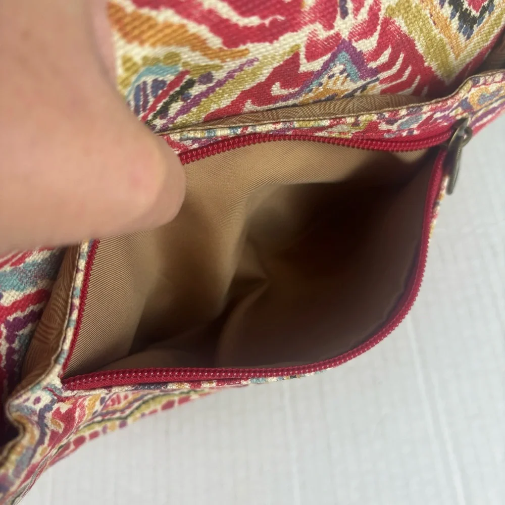 Sakroots Convertible Backpack Shoulder Bag-Mult Colored Boho Pattern Canvas